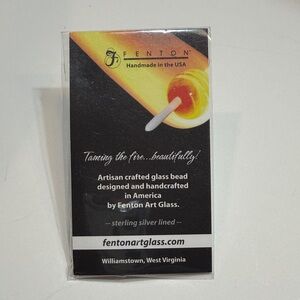 Fenton Glass Beads NWT